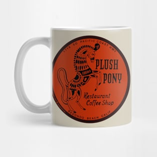 Vintage Plush Pony Restaurant Redondo Beach California Mug